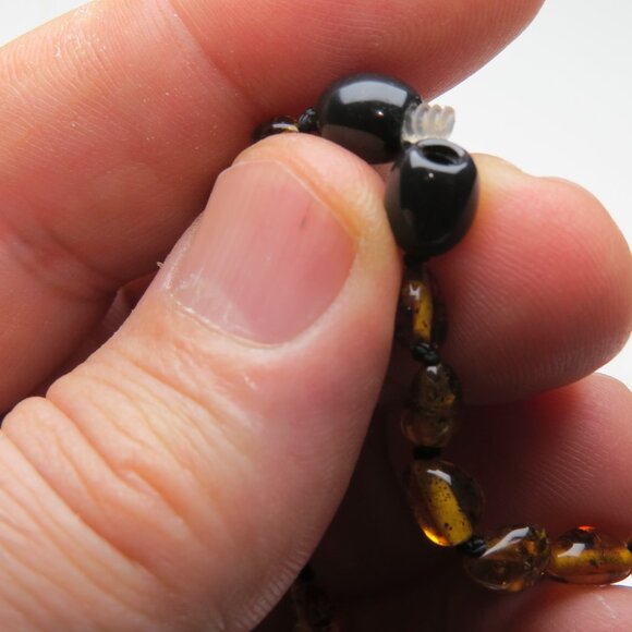 Authentic Amber Teething Unisex Necklace 12.5" Infant/Baby Premium Quality - Picture 4 of 4